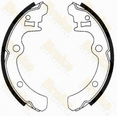 BRAKE ENGINEERING sh2346 -  Комплект тормозных колодок